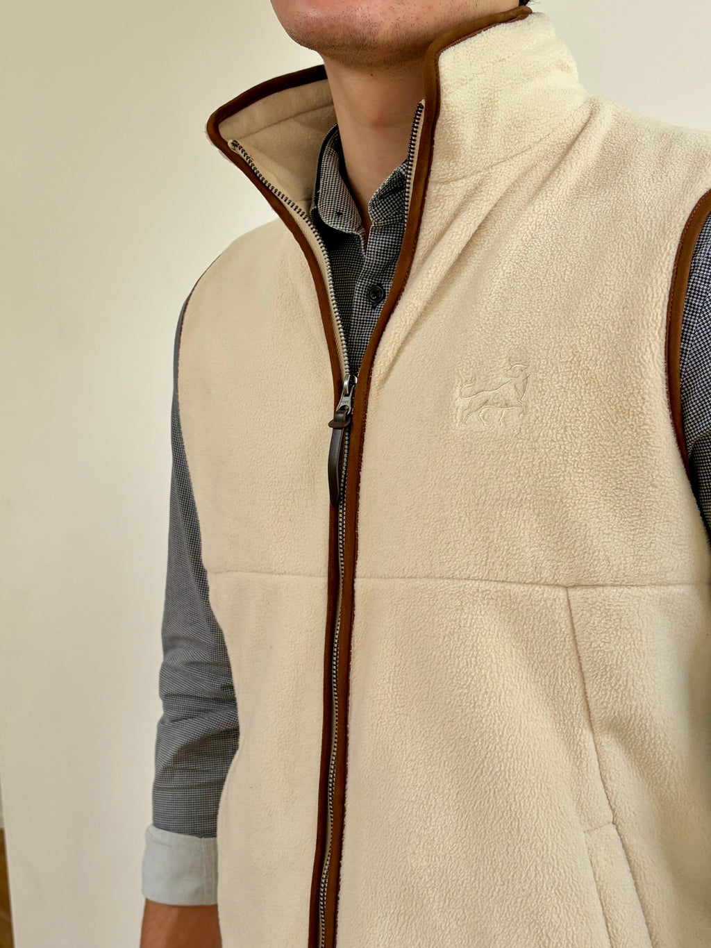 Aurox & Co Harbour Gilet in Ivory