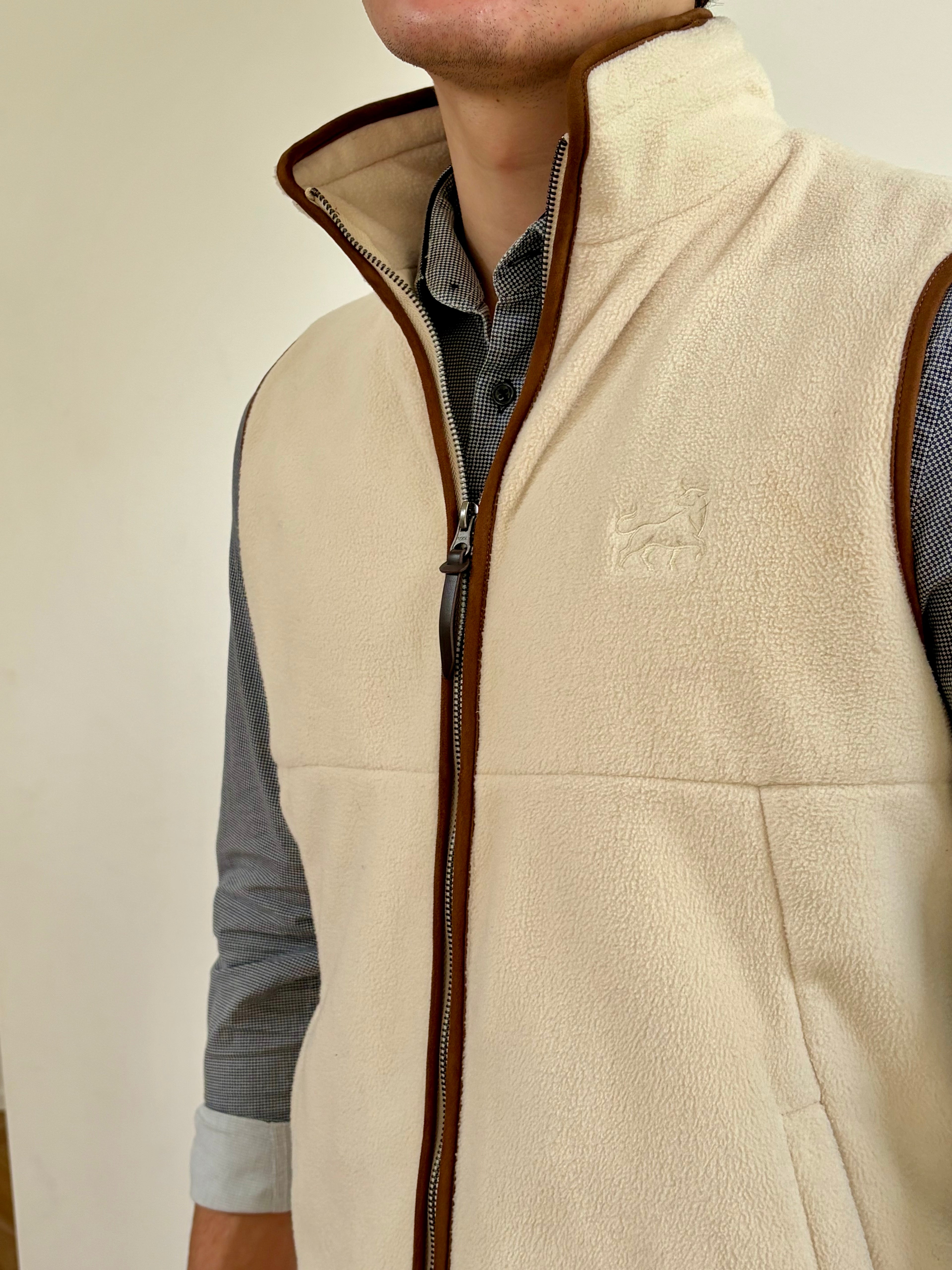 Aurox & Co Harbour Gilet in Ivory