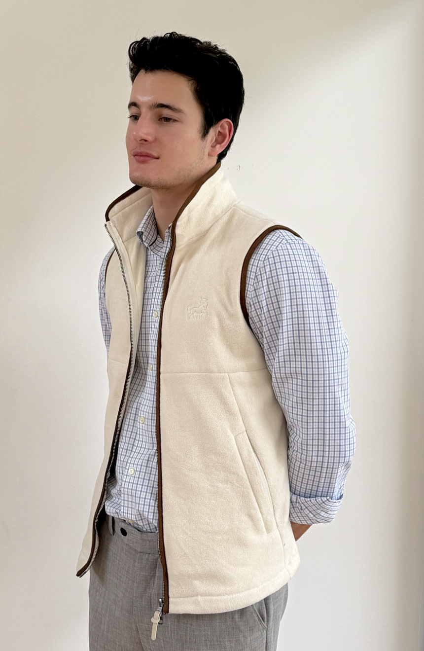Aurox & Co Harbour Gilet in Ivory