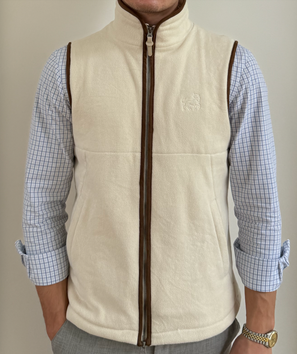 Aurox & Co Harbour Gilet in Ivory