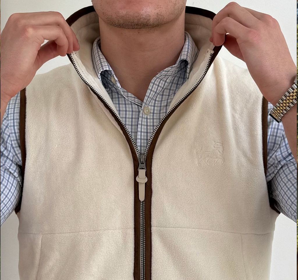 Aurox & Co Harbour Gilet in Ivory