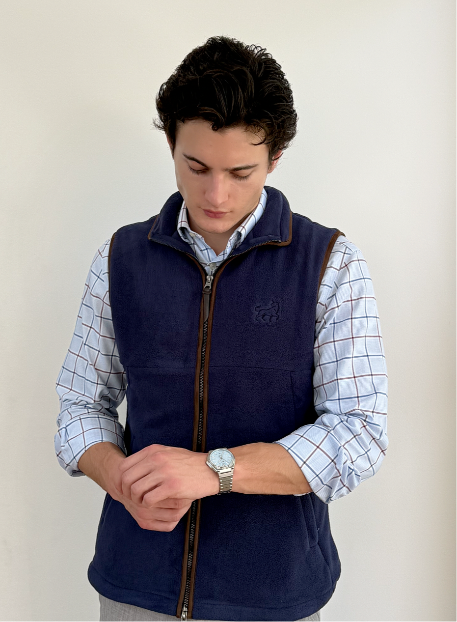 Aurox & Co Harbour Gilet in Midnight Navy