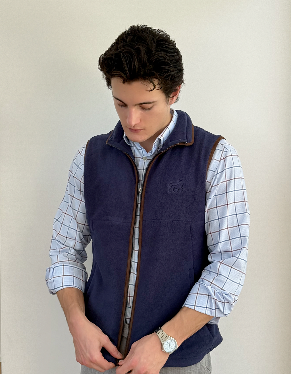 Aurox & Co Harbour Gilet in Midnight Navy