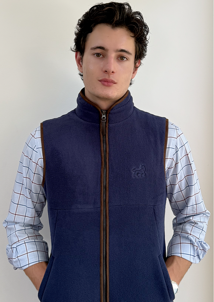 Aurox & Co Harbour Gilet in Midnight Navy