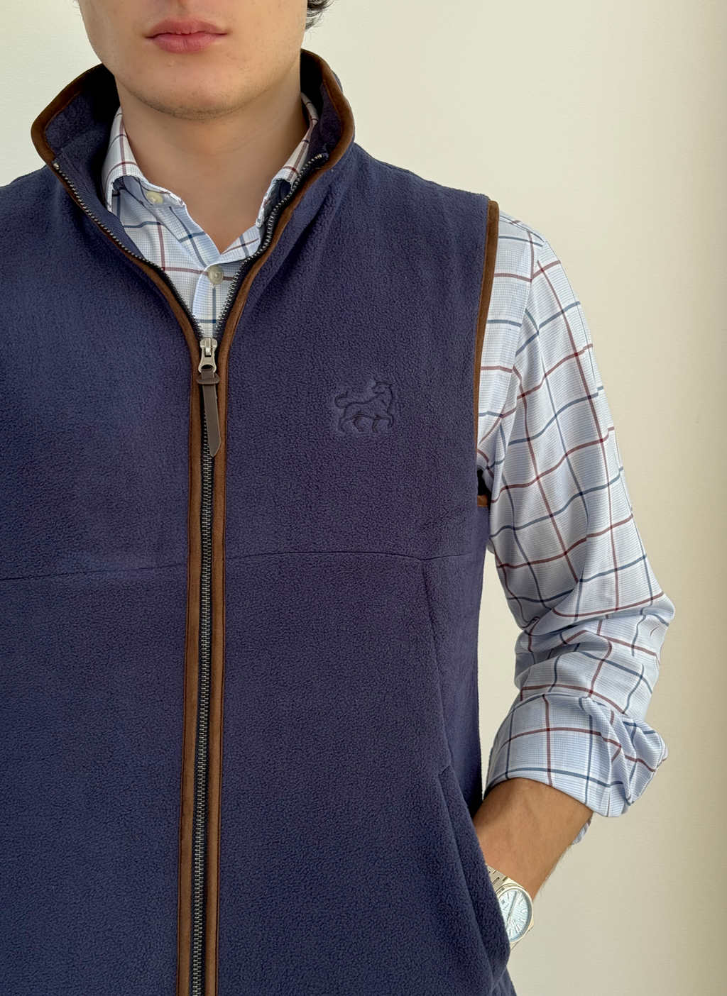 Aurox & Co Harbour Gilet in Midnight Navy