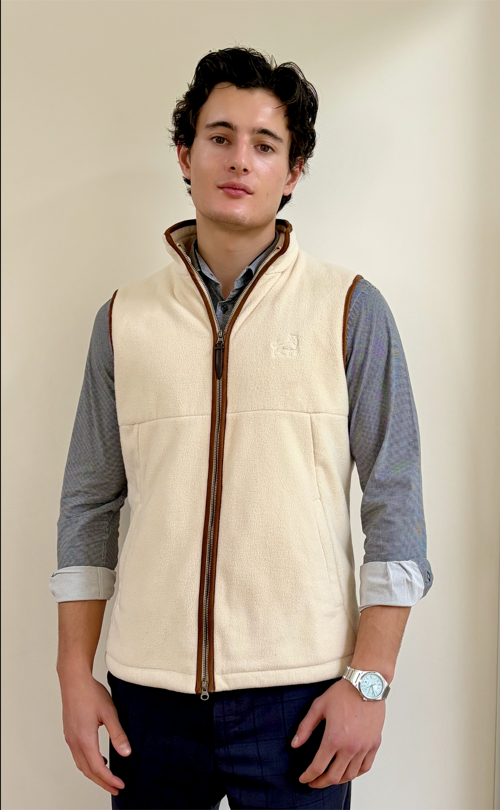 Aurox & Co Harbour Gilet in Ivory