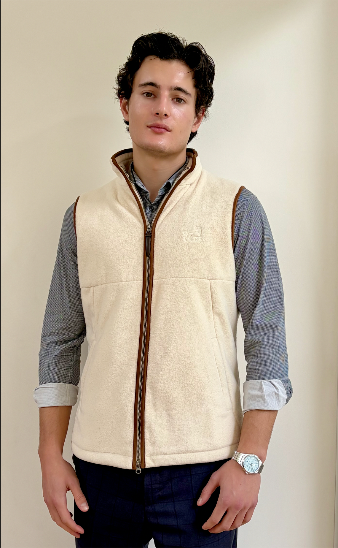 Aurox & Co Harbour Gilet in Ivory